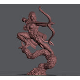 Aurielle with bow 3D-printed model